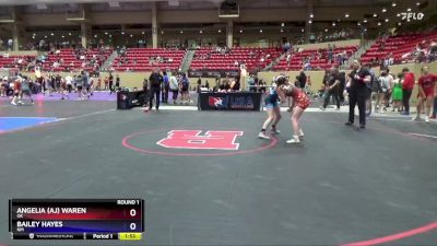 112 lbs Round 1 - Angelia (aj) Waren, OK vs Bailey Hayes, NM