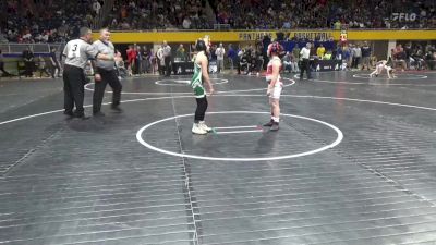 76 lbs Quarterfinal - Addison Moss, Burgettstown vs Hailey Tollaksen, Lampeter-Strasburg