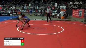 76 lbs Consolation - Jaylen Burge, Mile High WC vs Karson Shelley, Utah