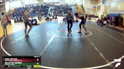 157 Blue Round 2 - Cael Mitton, Wellington Community Hs vs Braxton Gerber, George Jenkins