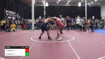 252 lbs Quarterfinal - Doug Keck Jr, Owen J Roberts vs Bryce Myers, Eastern York