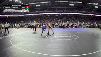 D1-132 lbs Cons. Round 1 - Hunter Pulawski, Byron Center HS vs Oliver Koepp, Lakeview HS (St Clair Shores)