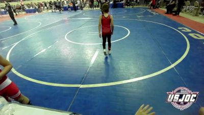 66 lbs Round Of 16 - Ezra Flores, Amped Wrestling Club vs Colter Hale, Comanche