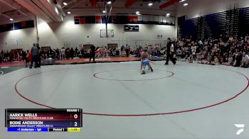 56 lbs Round 2 - Aarick Wells, Powhatan Youth Wrestling Club vs Bodie Anderson, Shenandoah Valley Wrestling Cl