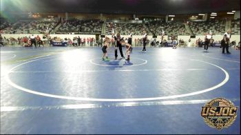 40 lbs Consolation - Jaxon Gregory, Tulsa Blue T Panthers vs Isiah Saavedra, Top Rank Hammers