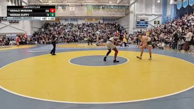 190 lbs Champ. Round 1 - Keenan Duffy, Tower Hill Hs vs Gerald Mubaira, Conrad School Of Science