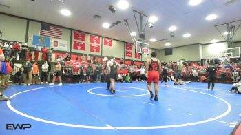 215 lbs Quarterfinal - Daniel Perez, Kiefer High School vs Hayden Bailey, Coweta