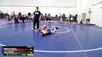 94-99 lbs Round 2 - Bentley Pentz, Morgan Wrestling Club vs Finn Devine, Charger Wrestling Club