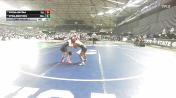 Girls 3A 100 lbs Cons. Round 3 - Paola Gaytan, Decatur (Girls) vs Lydia Mertens, Walla Walla (Girls)