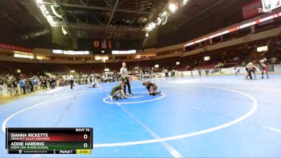 118 lbs Round 4 - Addie Harding, Show Low Jr High School vs Sianna Ricketts, Prescott Valley Bighorns