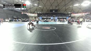 Girls 4A 115 lbs Cons. Round 2 - Halle Boyland, Lake Stevens (Girls) vs Iris MacMichael, Olympia (Girls)