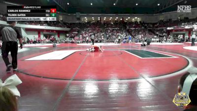 126 lbs Quarterfinals (8 Team) - Carlos Ramirez, FT. GIBSON vs Tilden Gates, SALLISAW
