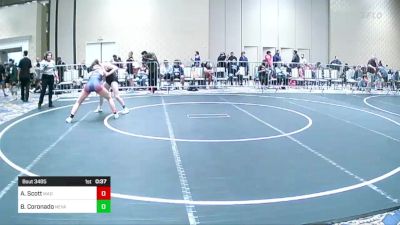 116 lbs Consi Of 8 #2 - Annika Scott, Mad Dawg WC vs Bella Coronado, Nevada Elite WC