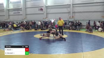 120-S lbs Consi Of 16 #2 - Tyler Walsh, PA vs Dalin Mendell, OH