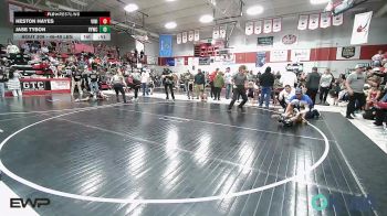 46-49 lbs Quarterfinal - Heston Hayes, Vinita Kids Wrestling vs Jase Tyson, Verdigris Youth Wrestling