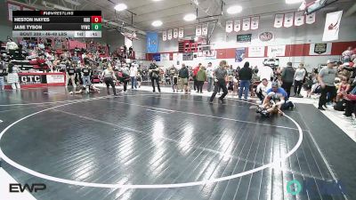 46-49 lbs Quarterfinal - Heston Hayes, Vinita Kids Wrestling vs Jase Tyson, Verdigris Youth Wrestling