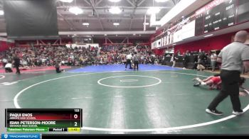 122 lbs Champ. Round 2 - Isiah Peterson-Moore, Granada High School vs Paqui Enos, Arroyo High School