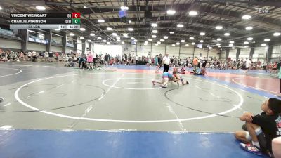 95 lbs Quarterfinal - Vincent Weingart, OHIO GOLD - MS vs Charlie Atkinson, IRONWHALE - MS