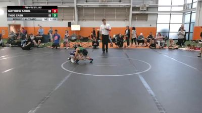 40 lbs Round 1 (4 Team) - Matthew Sabol, Valor Wrestling vs Theo Cash, Ohio Gold