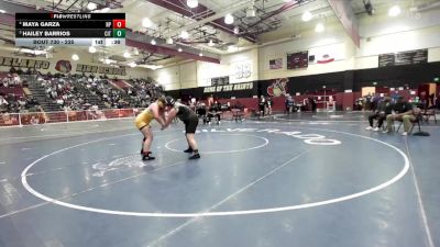 235 lbs Cons. Semi - Hailey Barrios, Citrus Valley vs Maya Garza, Newbury Park