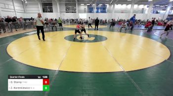 96 lbs Quarterfinal - Gabriel Stamp, Tyngsborough vs Zachary Korenkiewicz, M. A. C. Wrestling