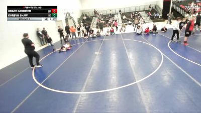 92-98 lbs Round 3 - Grant Gardiner, Uintah Wrestling vs Korbyn Shaw, Declo Stingers