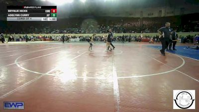 96 lbs Consi Of 4 - Brynlie Hicks, Coweta vs Adelynn Curry, Jay Junior High