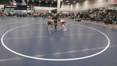 120 lbs Champ. Rd Of 32 - Graidy Rice, Jackson High School Wrestling vs Ayden Tokita, Team Idaho Wrestling Club