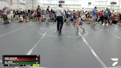 80 lbs Round 6 (8 Team) - Elijah Petit, Contenders Blue vs Viktor Bensch, Meridian Maniacs