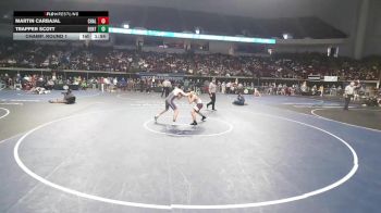 D 1 132 lbs Champ. Round 1 - Trapper Scott, Benton vs Martin Carbajal, Chalmette
