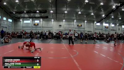 98 lbs Round 2 (4 Team) - MacLaine Chase, Ohio Titan vs Lennon Ogden, Capital City WC