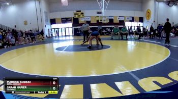 130 lbs Cons. Semi - Madison Kubicki, Berea-Midpark vs Sarah Napier, Columbia