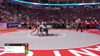 215 lbs Quarterfinal - Liam Volk-Klos, Seneca Valley vs John Pardo, Kennett