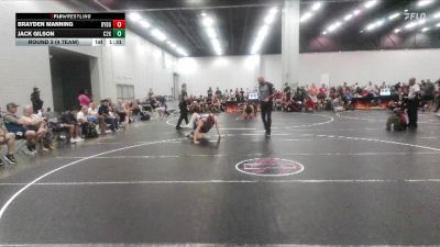132 lbs Round 3 (4 Team) - Brayden Manning, Backyard Brawlers Gold vs Jack Gilson, C2X Academy