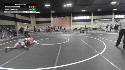 136 lbs Consi Of 16 #1 - Jahniah Lavarias, O2 Rhino WC vs Maleah Holley, Chaparral HS