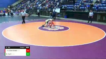 3 - 152 lbs Cons. Round 3 - Adon Overstreet, Heritage vs Brogan Hurt, Lafayette