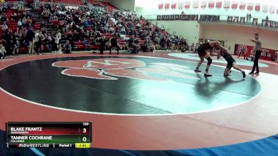 120 lbs Quarterfinal - Blake Frantz, Wadsworth vs Tanner Cochrane, Columbia