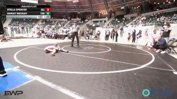 51 lbs 3rd Place - Stella Spencer, Collinsville Cardinal Youth Wrestling vs Harley Beckley, Team Tulsa Wrestling Club
