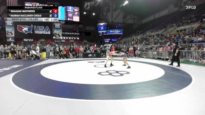 115 lbs Quarters - Reagan Mathers, AZ vs Hannah Naccarati-Cholo, AZ