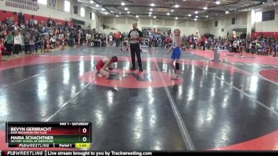 80 lbs Round 2 - Bevyn Gerbracht, East Buchanan Mat Club vs Maria Schachtner, Victory School Of Wrestling