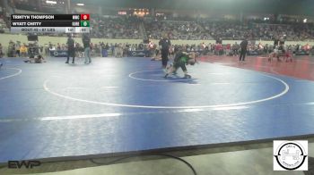 87 lbs Consi Of 16 #1 - Trintyn Thompson, Midwest City MS vs Wyatt Chitty, Gore Public Schools