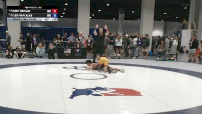 55 kg Semis - Corey Brown, HeadHunters Wrestling Club vs Tyler Verceles, HeadHunters Wrestling Club