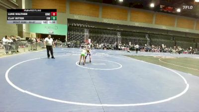 50-57 lbs Round 2 - Luke Walther, Carson Bulldog Wrestling Club vs Clay Ritter, Fallon Outlaws WC