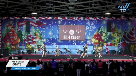 All 4 Cheer - Ignite [2024 L1 Youth - D2 - Small] 2024 Spirit Celebration Christmas Grand Nationals
