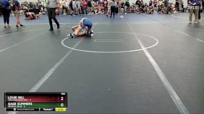 126 lbs Round 4 (8 Team) - Louie Gill, The Compound RTC vs Gage Summers, Seagull Blue