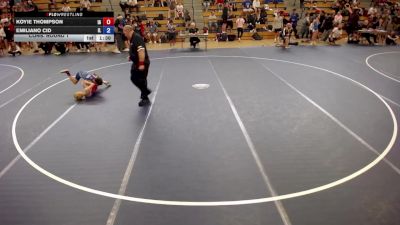 70 lbs Cons. Round 1 - Koyie Thompson, IA vs Emiliano Cid, IL