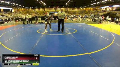 120 lbs Cons. Round 3 - Chris Phillips, Central (Carroll) vs Uy-Kwon Zion Wimberly, Zephyrhills Christian