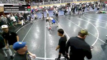 113 lbs Champ. Round 2 - Carson Worthen, Belgrade vs Dexter Degenstein, Lakeside