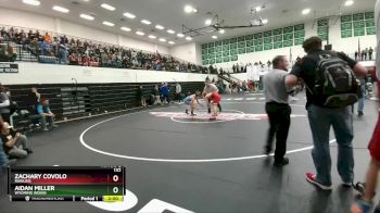 132 lbs Champ. Round 1 - Zachary Covolo, Rawlins vs AIDAN MILLER, Wyoming Indian