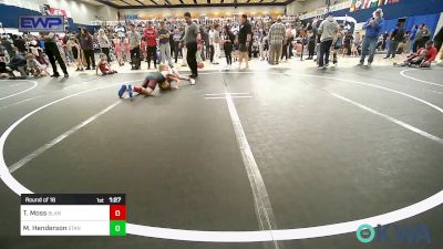 70 lbs Round Of 16 - Tucker Moss, Blanchard Youth Wrestling vs Maddox Henderson, Standfast OKC